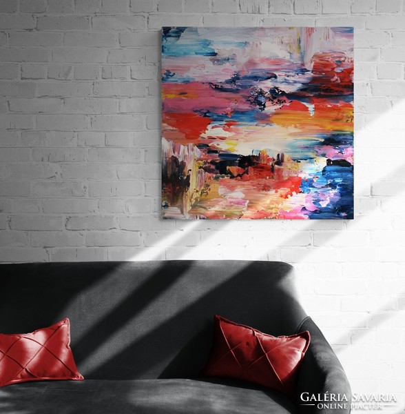 100X100cm bishop anita painting contemporary abstract modern, 