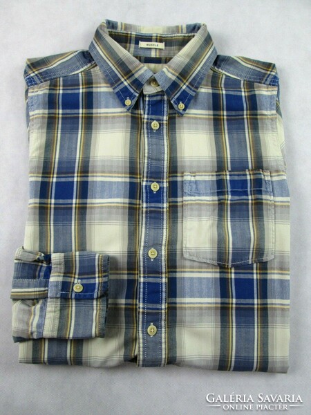 Original abercrombie&fitch (m) men's checkered long sleeve shirt