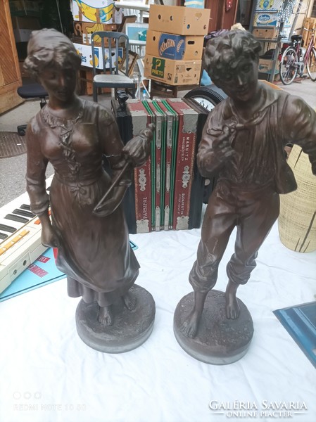 Pair of Victor Rousseau statues
