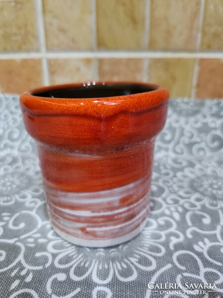 Ceramic strawberry jam jar
