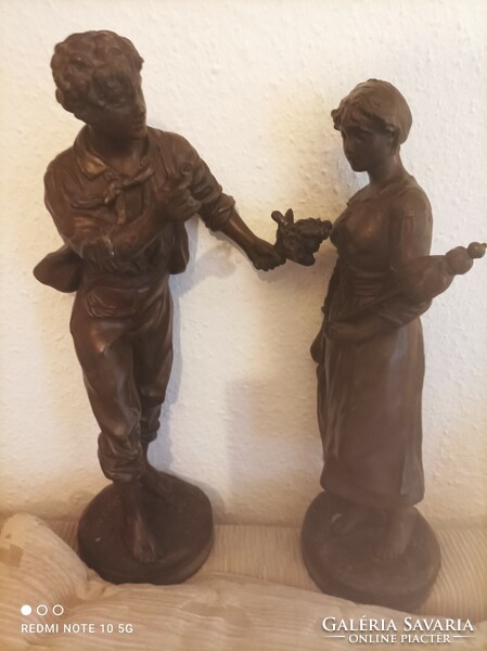 Pair of Victor Rousseau statues