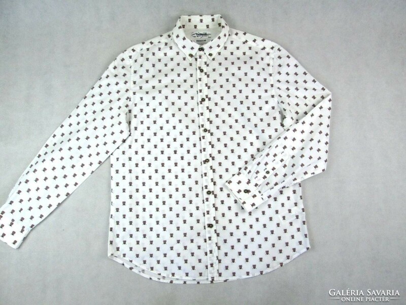 Original desigual (xl) elegant long-sleeved men's shirt
