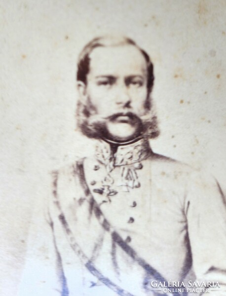 King Franz Josef Emperor original labeled photo 1878 photo Habsburg Kuk Austro-Hungarian Monarchy