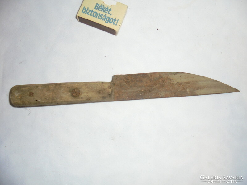 Réfi wood-handled pig butchering knife, butcher knife, kitchen knife