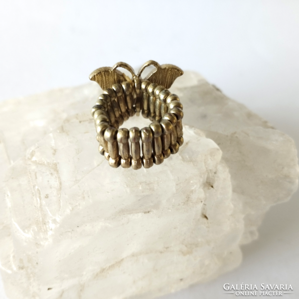 Discounted! Vintage bronze butterfly ring