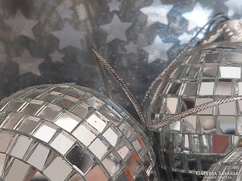 Retro disco ball Christmas tree ornament mirror mosaic ball ornament