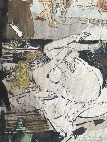 Zórád Ernő festménye Villon - Faludy: A Kövér Margot