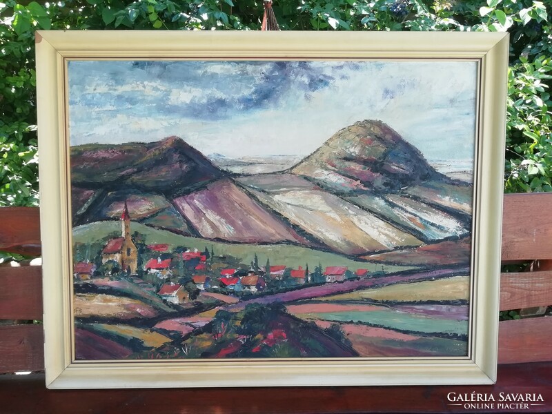 Nagy méretű Képcsarnokos festmény