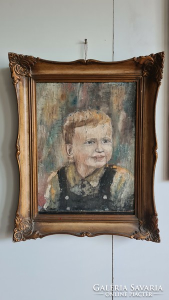 Kisfiú arc festmény