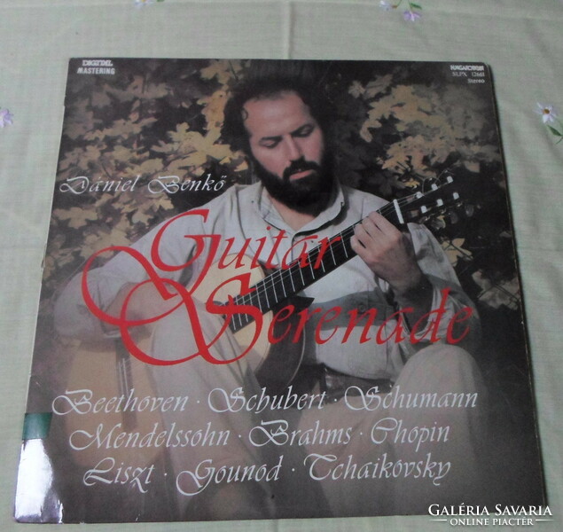 Retro sound record: dániel bénkő – guitar serenade (guitar, record, 1985; slpx 12661)