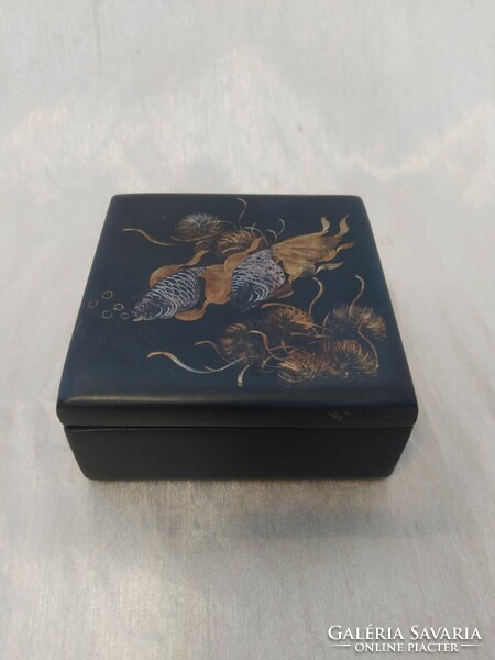 Hand painted wooden box