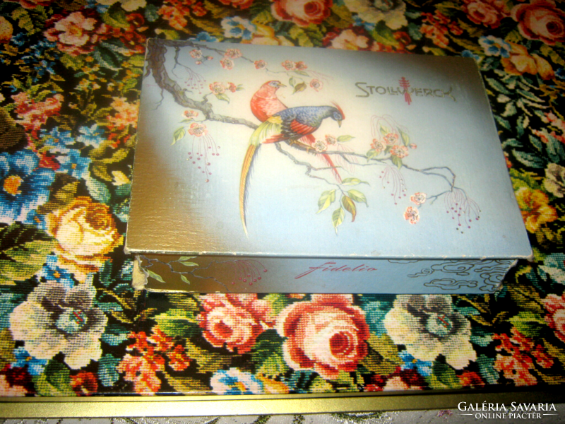 Stolwerck and heller old paper box with praline bonbons