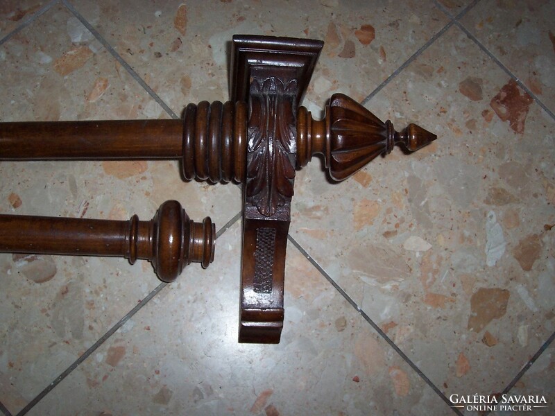 Richly carved curtain rod for sale (2 pcs)