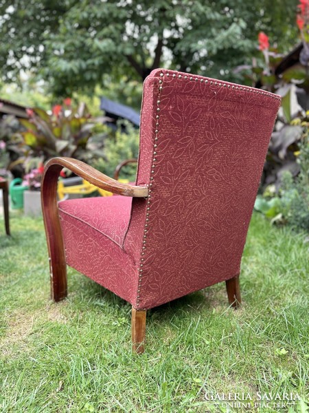 Art deco rumba retro armchairs, mid century