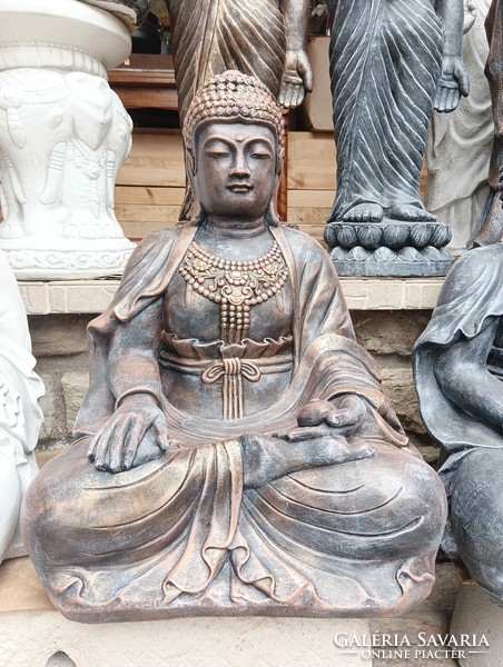 Extra beautiful healing buddha 65cm stone statue frost-resistant artificial stone feng shui Japanese garden builder