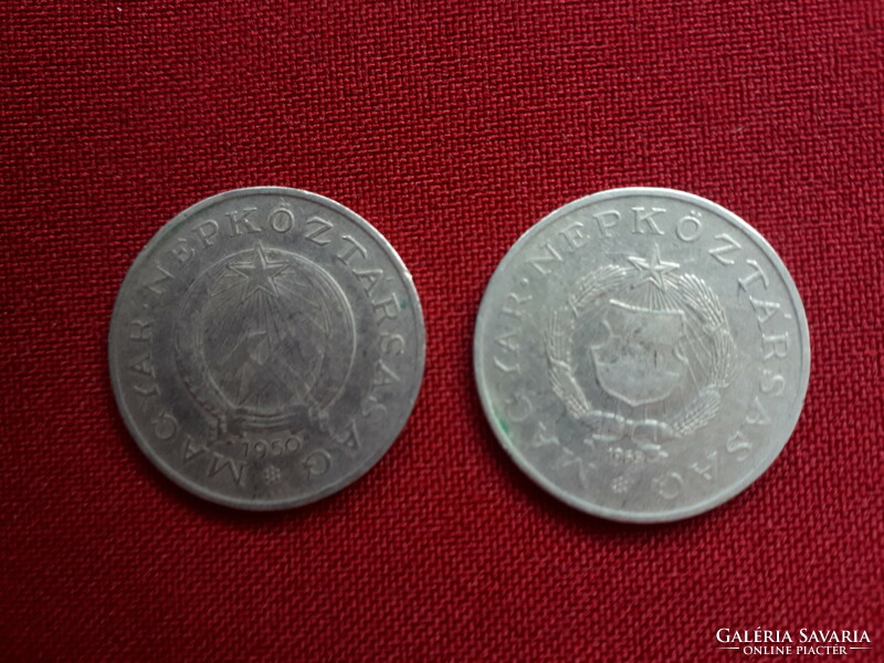 2 x 2ft coins 1950 and 1965