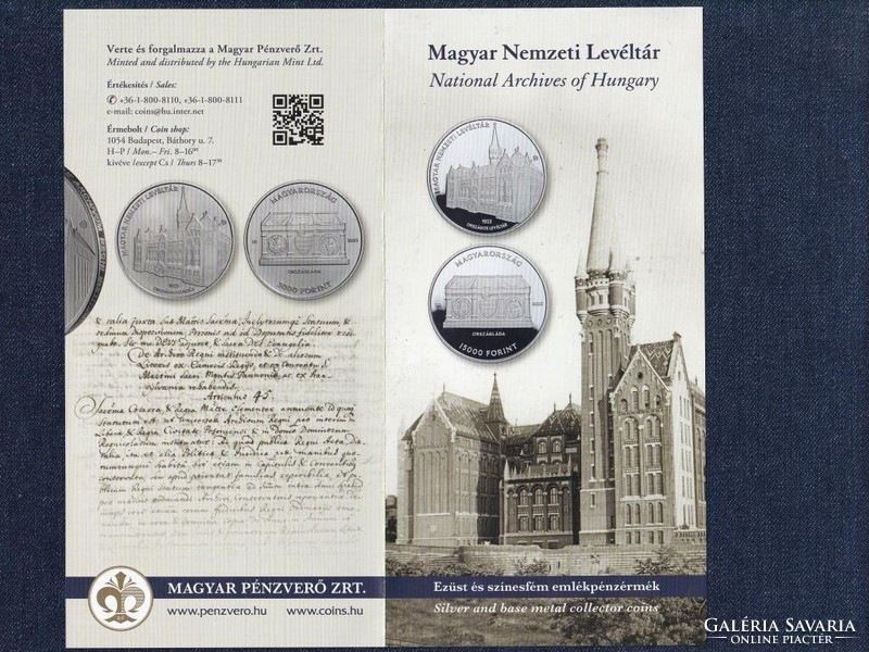 Hungary Hungarian National Archives .925 Silver 15,000 HUF 2023 prospectus (id79236)
