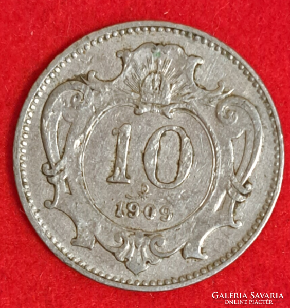 1909. Ausztria 10 Heller (6)