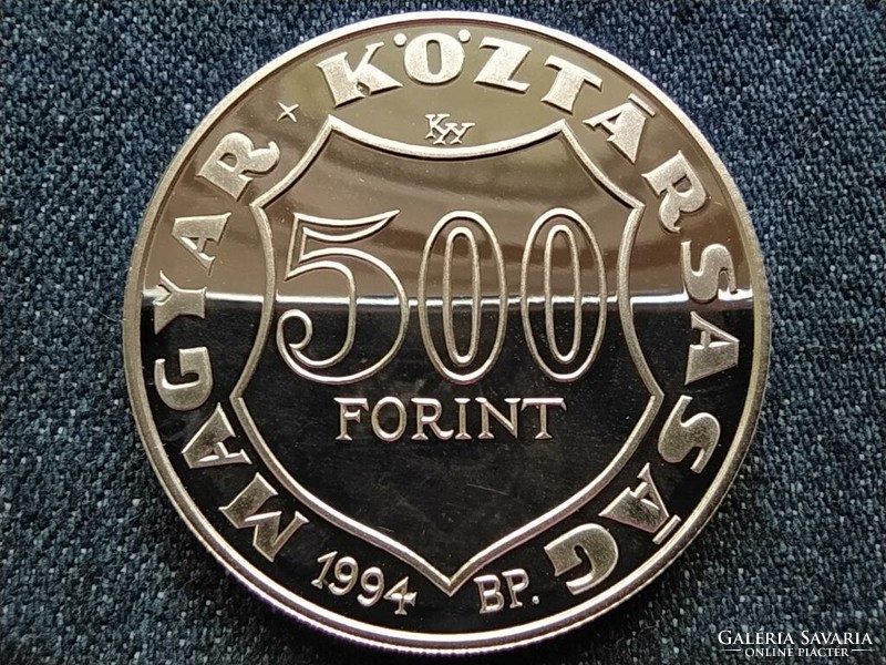 100 éve halt meg Kossuth Lajos .925 ezüst 500 Forint 1994 BP PP (id62983)
