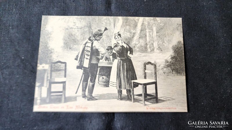 Approx. 1898 Blaha lujza the nightingale of the nation kiss mihály Csinglingi inn period original photo sheet
