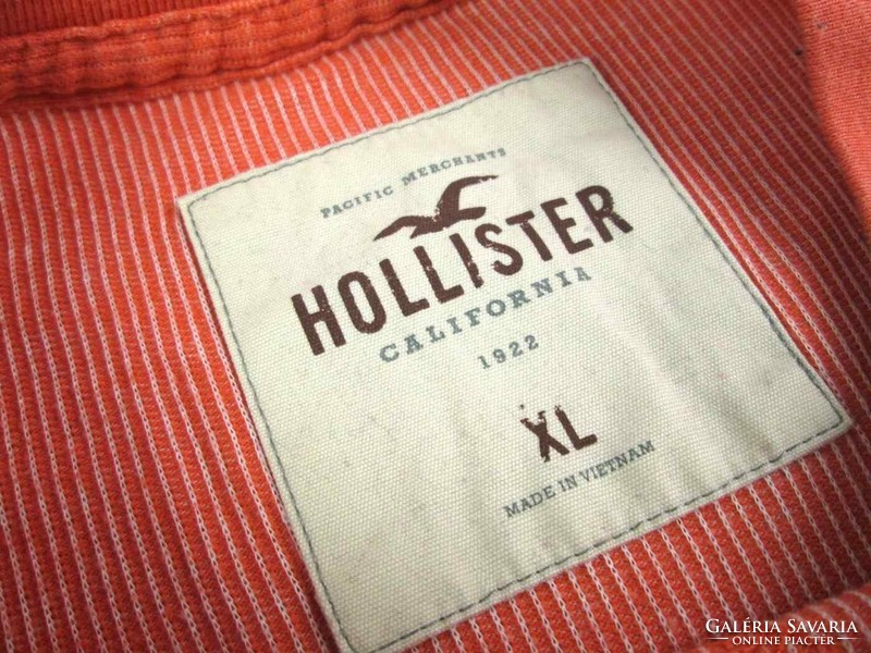 Original hollister (l / xl) sporty elegant men's elastic long sleeve t-shirt