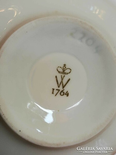 Rózsás wallendorf porcelán váza