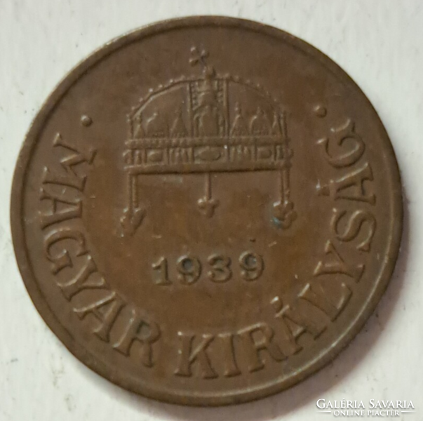 1939. 1 Fillér Magyar Királyság (510)
