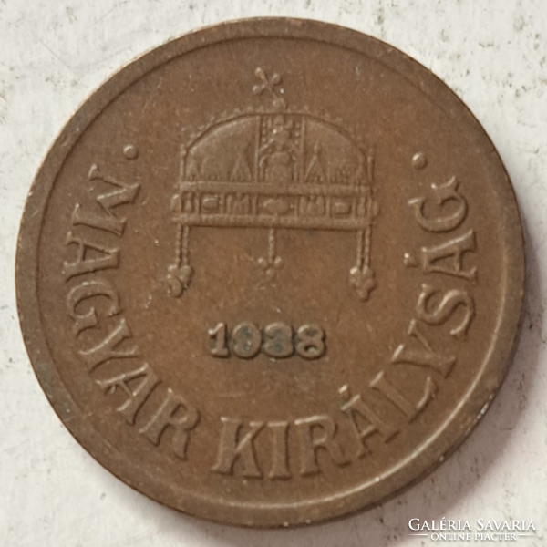 1938. 1 Fillér Magyar Királyság (529)