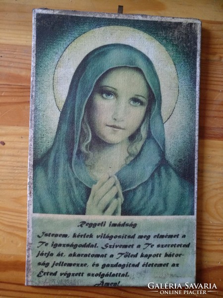 Morning prayer, Virgin Mary, holy image, object of grace, negotiable