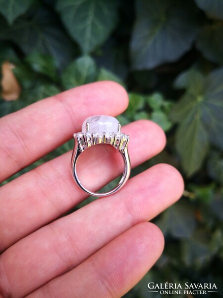 Beautiful moonstone silver ring