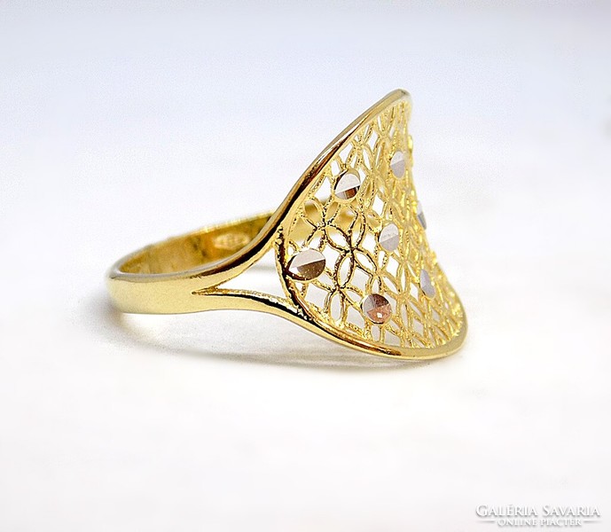 Yellow-white gold ring (zal-au100348)