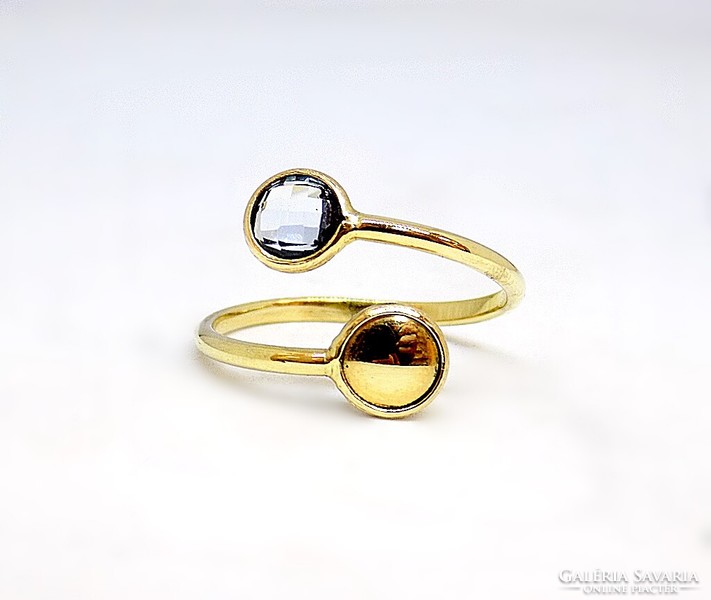 Gold ring with topaz stones (zal-au113585)