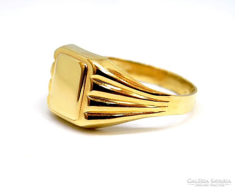 Gold signet ring (zal-au108031)