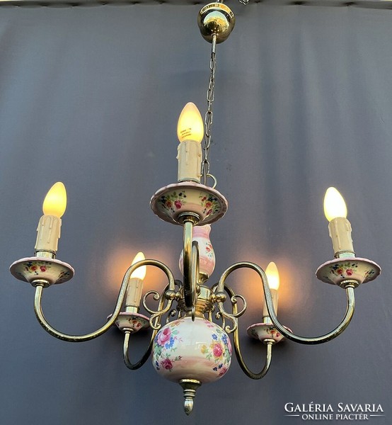 Majolica chandelier by Massive.