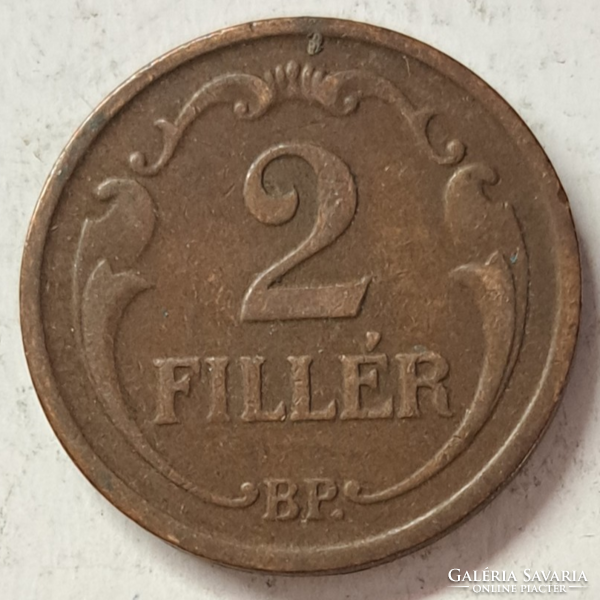 1939. 2 Fillér Magyar Királyság (523)