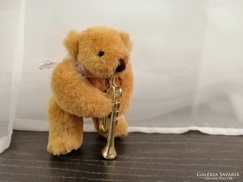 Artist teddy bear 10cm artist teddy bear with trumpet.