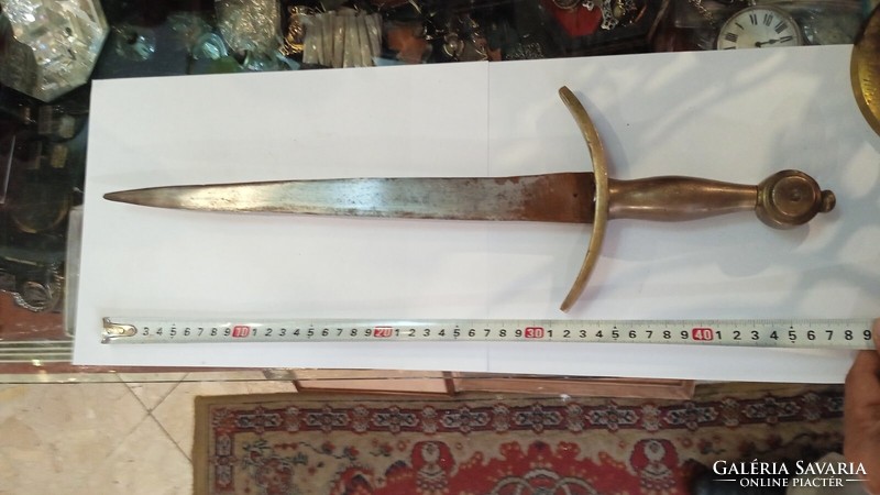 Német rövid kard, XVIII. század vége,50 cm-es hosszúságú.