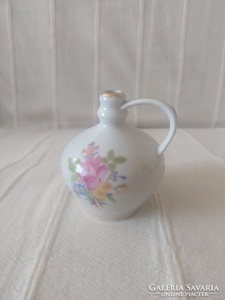 Herend decorative jar, jug with field flower pattern, perfect, 7 cm