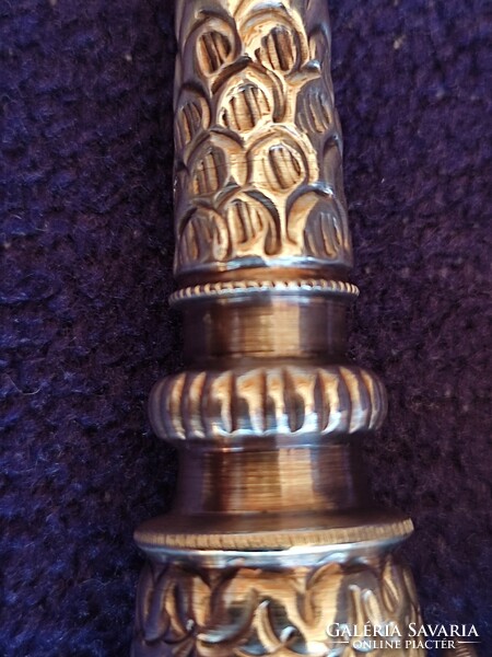 Silver opium pipe