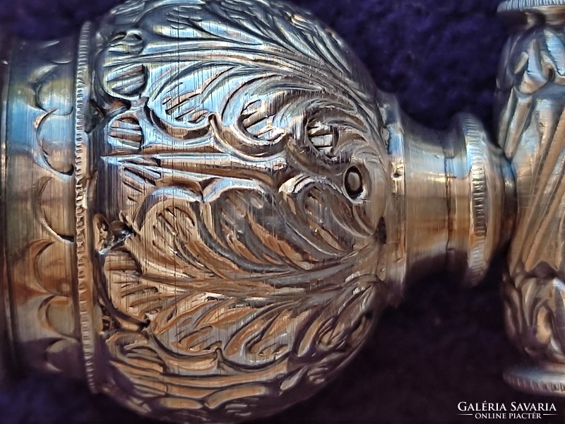 Silver opium pipe