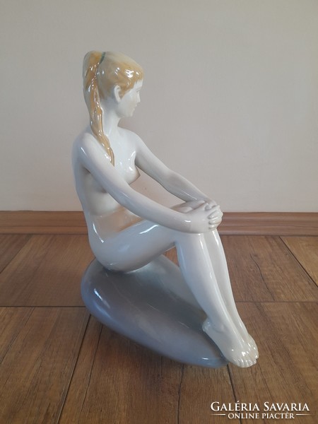 Antique zsolnay large-scale nude