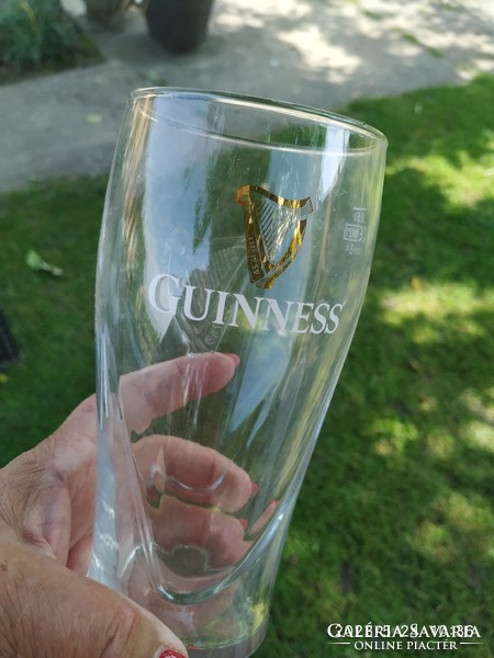Half liter beer glass for sale! Guinness glass