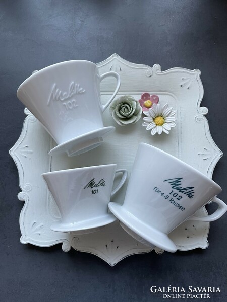 Melitta porcelán kávé filter - többféle