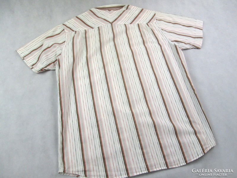 Original the north face (l) elegant striped short-sleeved men's shirt