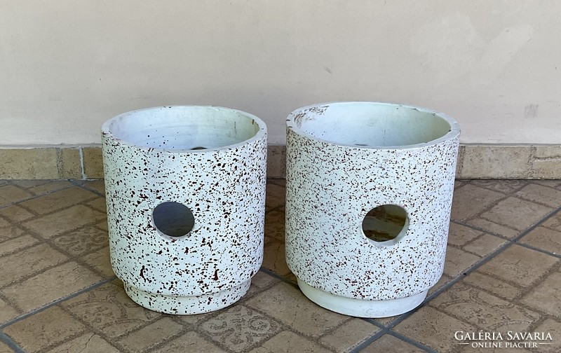 2 x Sammot flower pots