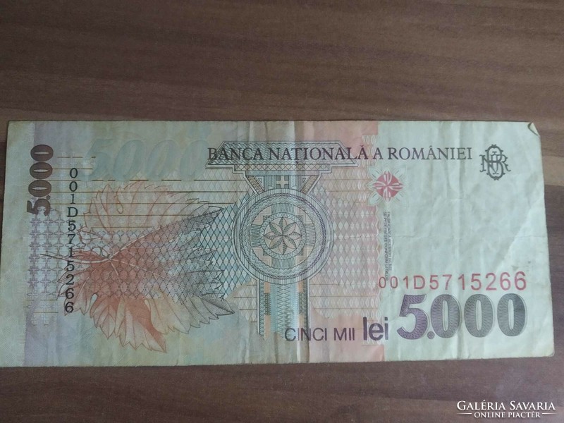 Románia, 5000 Lej, 1998