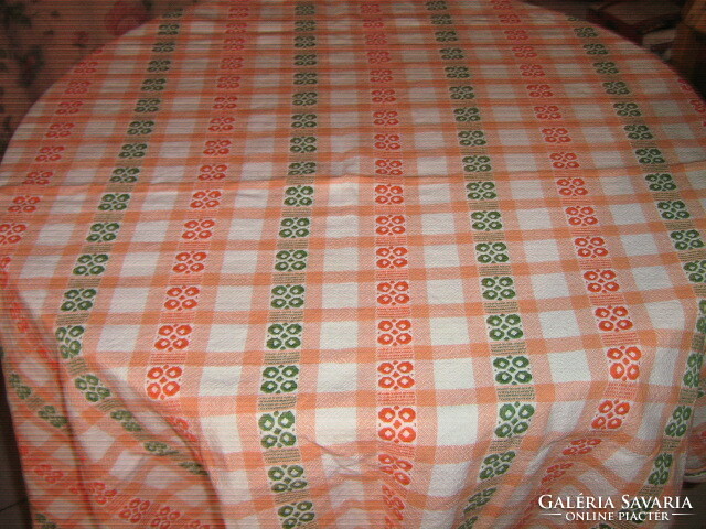 Retro folk style woven tablecloth