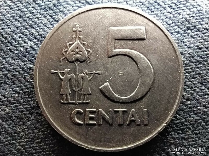 Litvánia 5 cent 1991 UNC Forgalmi sorból (id70223)