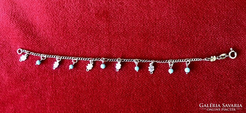 Silver elephant bracelet