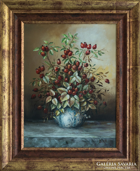 Beautiful still life by Margit Pál of Ballony - lace bush branches